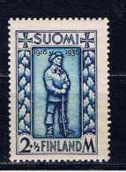 SF+ Finnland 1938 Mi 211 Mnh Freiheitskämpfer - Neufs