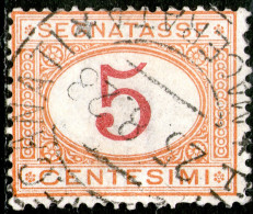 Italy,1870,5 C.postage Due,Mi#P5,Y&T#S5,Sassone#S5,used,see Scan - Taxe