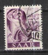 Sarre ( Saar ) Variété Du N° 200 Oblitéré Michel 210 III - Usados