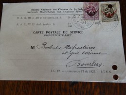 N°S11 Sur CP(société Des CH De Fer)vers Bourlers - Obl Ambulant ( Tournai-Bruxelles) Le 05/12/1931 - Other & Unclassified