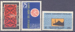 1959. Turkey,  Mich.1669-71,3v,mint/** - Unused Stamps