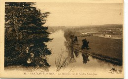 CPA 53 CHATEAU GONTIER LA MAYENNE VUE DE L EGLISE SAINT JEAN - Chateau Gontier