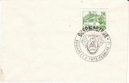 Ungarn 1973  Ersttagsstempel  " Masken " Auf Mini- Umschlag/ Little Cover - Poststempel (Marcophilie)
