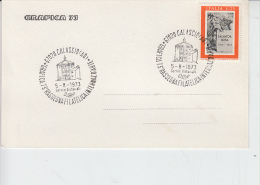 ITALIA 1973 - Calascio (Aquila) - Annullo Speciale  "Grafica '73" - Abadías Y Monasterios