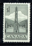 1953  Pacific Coast Indian Totem Pole $1.00 Definitive  Sc 321  MNH - Ongebruikt