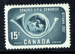 1957  UPU Congress  15 Cent Value  Sc 372  MNH - Unused Stamps