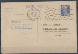 KZ-/-113--  TYPE GANDON - 812 Carte Postale 1, OBL. , COTE 10.00 &euro; , 148 X 102, TTB,  Voir Scan Pour Detail , - Postales Tipos Y (antes De 1995)
