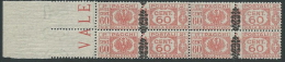 1945 LUOGOTENENZA PACCHI POSTALI 60 CENT QUARTINA VARIETà MNH ** - SV14 - Paketmarken