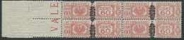 1945 LUOGOTENENZA PACCHI POSTALI 60 CENT QUARTINA VARIETà MNH ** - SV14 - Postpaketten