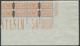 1945 LUOGOTENENZA PACCHI POSTALI 50 CENT QUARTINA LUSSO MNH ** - SV15-3 - Paketmarken