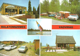 CHESS SURFING SPORT BALATON BEACH BALATONSZEMES VADVIRAG CAMPING TENT CAR LADA ZHIGULI MERCEDES * KAK 1709 841 * Hungary - Echecs