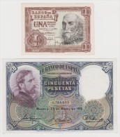 ESPAGNE  2     BANKNOTES   F & VF   Ref  655 - Autres & Non Classés