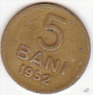 5962A ROMANIA,ROUMANIE,Rumänien  -- 5 BANI -- 1952 -- - Romania
