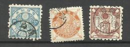 Japon Télégraphe N°5 à 7  Côte 11.50 Euros - Telegraph Stamps