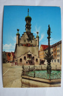 (6/3/51) AK "Kempten" Rathaus Mit Brunnen Und Kunstvoller Bronceguß-Säule - Kempten