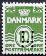 Denmark 1962 Perfin Minr328x   MNH (**) ( Lot L 1761 ) - Unused Stamps