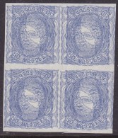 Double Printed Block Of 4 Blue Abart Proof - Nuevos