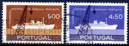 !										■■■■■ds■■ Portugal 1958 AF#841-842ø Cargo Ship Set (x9503) - Oblitérés