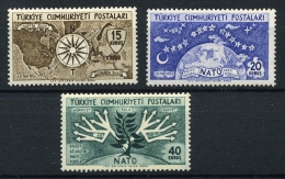 Turquie 1954,  5 Ans De L’OTAN, 1212 / 1214**, Cote 30 €, - OTAN