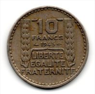 10F 1945 Rameaux Courts - 10 Francs