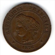 5c 1876A - 5 Centimes