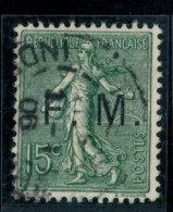 Francia - 1904 - Usato/used - Posta Militare - Mi N. 3 - Military Postage Stamps