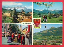 163559 / Kitzbühel ( Tirol ) - GEGEN WILDEN KAISER , SUDEN , HAUPTSTRASSE , Aerial Lift Teleporte Luftseilbahn - Austria - Kitzbühel