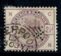 Regno Unito - 1883 - Usato/used - Ordinari - Perfin - Mi N. 75 - Usados