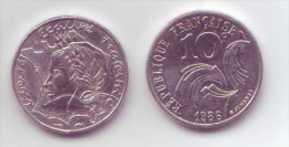 Pièce 10 Francs Jimenez 1986 - K. 10 Francs