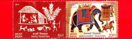 INDIA - Usato - 2012 - Dipinti - Shekhawati Painting E Warli Painting - 20 + 5 - Used Stamps