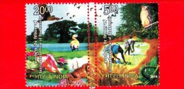 INDIA - Usato - 2010 - Biodiversità - International Year Of Biodiversity - 20 + 5 - Used Stamps