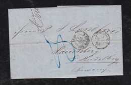 Great Britain 1863 Cover LONDON Via France CALAIS To RAUENBERG Duchy Baden Germany - Lettres & Documents