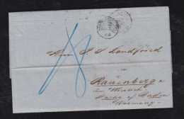 Great Britain 1864 Cover MANCHESTER Via France CALAIS To RAUENBERG Duchy Baden Germany - Cartas & Documentos