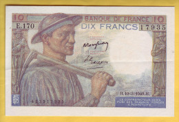 BILLET FRANCAIS - 10 Francs Mineur 10.3.1949 SUP+ - 10 F 1941-1949 ''Mineur''