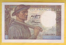 BILLET FRANCAIS - 10 Francs Mineur 30.6.1949 SUP+ - 10 F 1941-1949 ''Mineur''