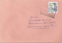Brief  Sumiswald - Meiringen  (Bahnstempel VHB)         1988 - Bahnwesen