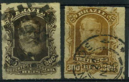 Brésil : N° 43 Et 44 Oblitéré Année 1878 - Used Stamps