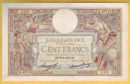 BILLET FRANCAIS - 100 Francs Luc Olivier Merson 30-8-1934 TTB+ - 100 F 1908-1939 ''Luc Olivier Merson''
