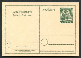 BERLIN P27 Postkarte Tag Der Briefmarke ** 1951  Kat. 75,00 € - Postkarten - Ungebraucht