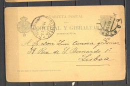 1899 MADRID, ENTERO POSTAL ED. 34 CIRCULADO A LISBOA - 1850-1931