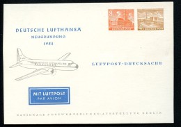 BERLIN PP9 C2/001 Privat-Postkarte CONVAIR CV 440 ** 1954  NGK 25,00 € - Cartes Postales Privées - Neuves