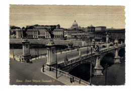 Italie: Roma, Rome, Ponte Vittorio Emanuele II, Pont Victor Emmanuel II (15-831) - Ponts