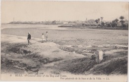 AFRIQUE,AFRICA,AFRIKA,EGYPTE,EGYPT,SUEZ,EN 1914,PRES,CANAL  DE SUEZ,MER ROUGE,BAY,TOWN,ENFANT,POR T - Suez