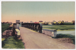 Blainville Sur Mer - Le Pont Et Les Châlets - Circulé 1949, Colorisée - Blainville Sur Mer