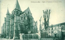 95 - CPA Villiers Le Bel - Eglise Et Institution De Jeunes Filles - Villiers Le Bel