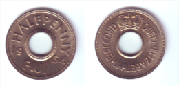 Fiji 1/2 Penny 1954 - Fidji