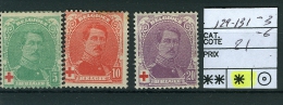 N° 129-131 X-3 - 1914 - 1914-1915 Croix-Rouge