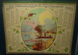 Calendrier Du GERS 1933.Chasse - Grand Format : 1921-40