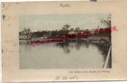 95 -  ENGHIEN - LE LAC N° 2 - CARTE PHOTO CAILLAUT TABACS - Enghien Les Bains