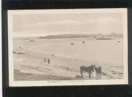 29 Plouguerneau La Plage Du Corréjou  édit. Vve Talec Animée Cheval - Plouguerneau